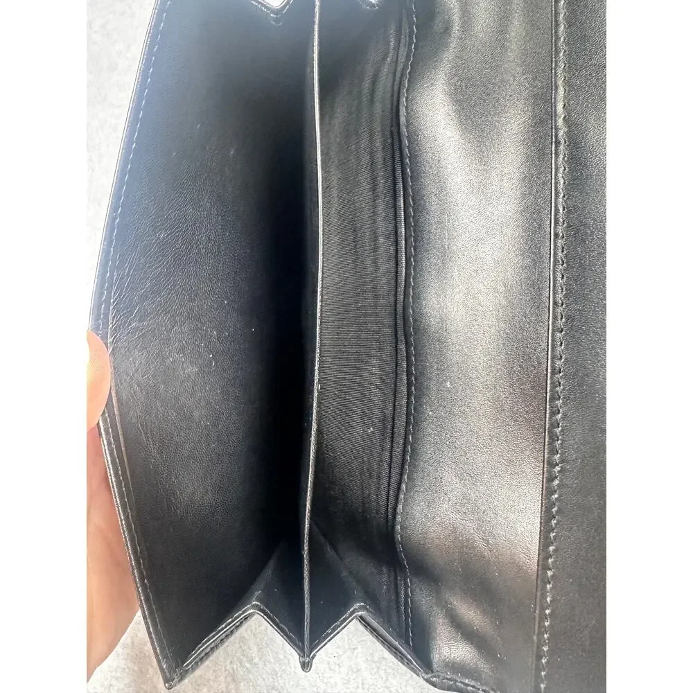 Gucci GG Monogram Canvas Leather Trim Bifold Wallet Kingsnake Bee Continental
